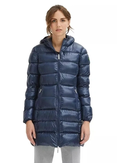 Shop Centogrammi Blue Nylon Jackets & Coat
