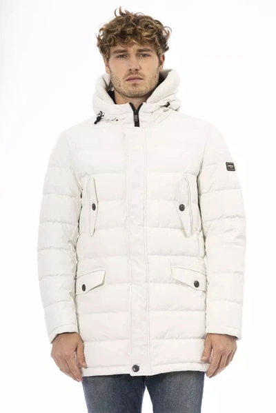 Shop Baldinini Trend White Polyester Jacket