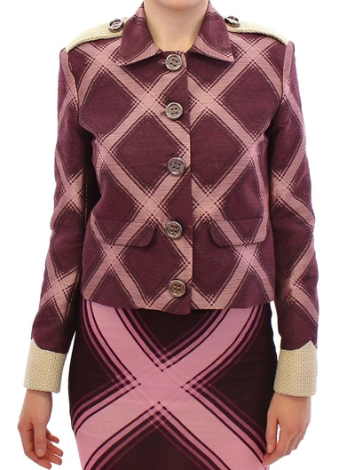 Shop House Of Holland Elegant Multicolor Check Print Women's Jacket