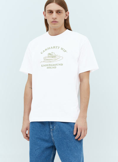 Shop Carhartt Underground Sound T-shirt In White