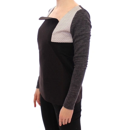 Shop Kaale Suktae Chic Tri-tone Long Sleeve Women's Sweater In Gray