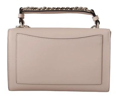 Karl Lagerfeld Light Pink Leather Shoulder Bag In Pink