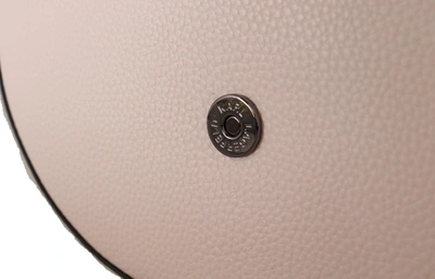 Karl Lagerfeld Light Pink Mauve Leather Shoulder Bag In Pink