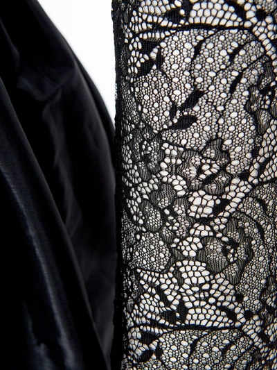 Shop Lardini Elegant Black Lace Detail Long Women's Dress