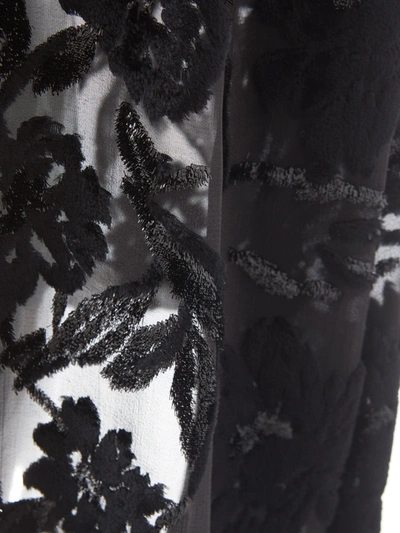 Shop Lardini Elegant Embroidered Black Velvet Women's Dress