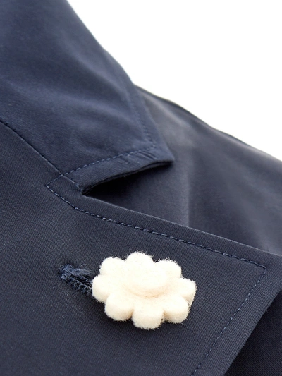 Shop Lardini Elegant Navy Blue Cotton Women's Jacket