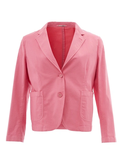 Shop Lardini Chic Pink Cotton Jacket By Women's