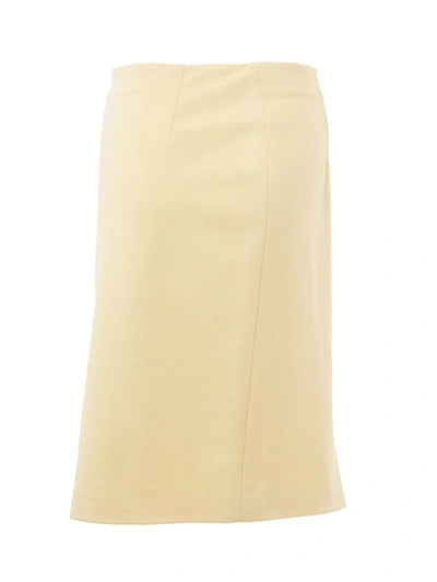 Shop Lardini Elegant Yellow Pencil Women's Skirt
