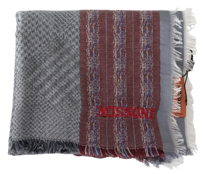 Shop Missoni Chic Multicolor Wool Blend Designer Men's Scarf