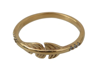 Shop Nialaya Elegant Gold Cz Crystal Women's Women's Ring