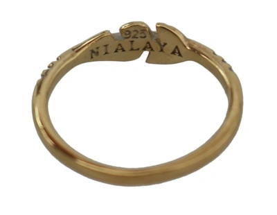 Shop Nialaya Elegant Gold Cz Crystal Women's Women's Ring