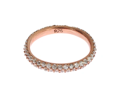 Shop Nialaya Chic Pink Crystal-encrusted Silver Women's Ring