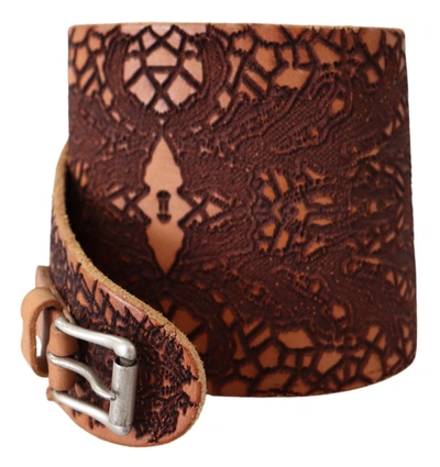 Shop Scervino Street Elegant Brown Leather Fashion Women's Belt