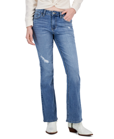 Shop Celebrity Pink Juniors' Mid-rise Bootcut Jeans In Blooming