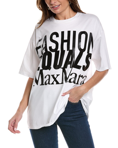 Shop Max Mara Carlo T-shirt In White