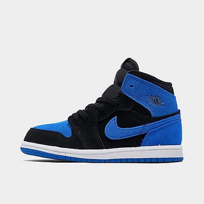 Shop Nike Kids' Toddler Air Jordan Retro 1 High Og Casual Shoes In Black/royal Blue/white/royal Blue