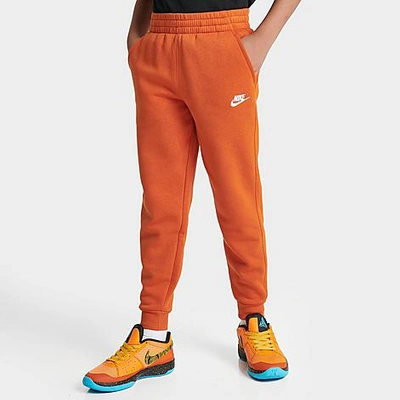 Shop Nike Kids' Club Fleece Jogger Pants In Campfire Orange