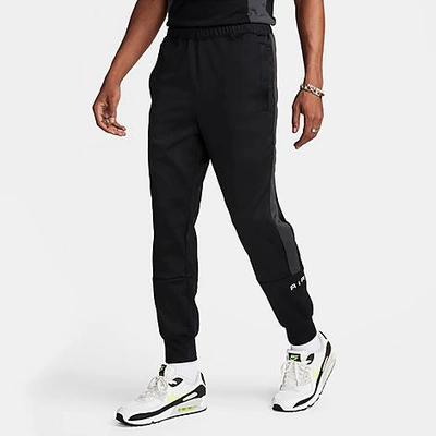 Shop Nike Men's Air Swoosh Jogger Pants In Black/anthracite
