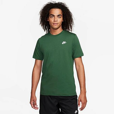 Shop Nike Sportswear Club T-shirt In Fir