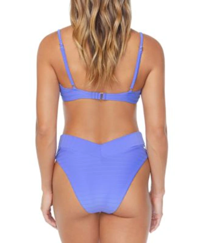 Shop Raisins Juniors Vibra Underwire Bikini Top Selina V Waist Bikini Bottoms In Blue