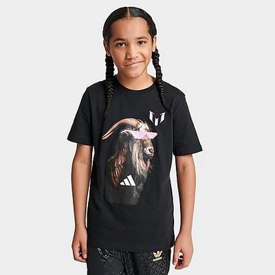 Shop Adidas Originals Adidas Kids' Messi Sunny Goat T-shirt In Black