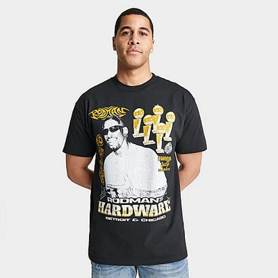 Shop Graphic Tees Dennis Rodman Hardware Collector Graphic T-shirt In Black/gold