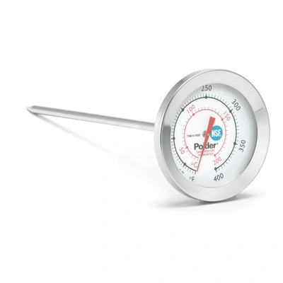 Shop Polder Thm-511n Candy & Deep Fry Thermometer, Stainless Steel In Silver
