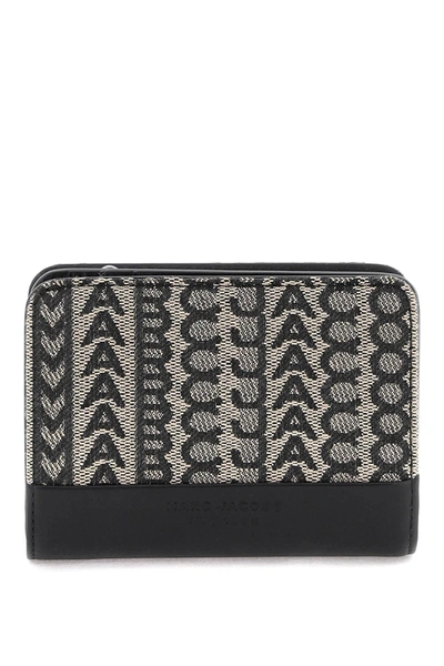 Shop Marc Jacobs The Monogram Jacquard Mini Compact Wallet