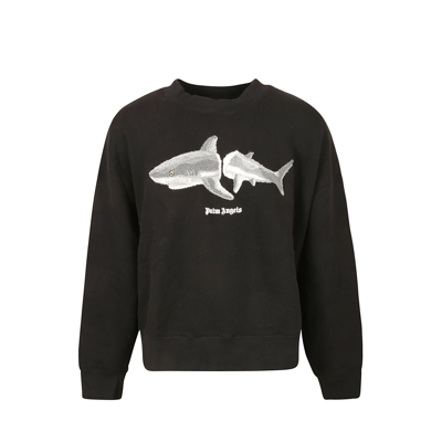 Shop Palm Angels Shark Sweatshirt