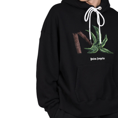 Shop Palm Angels Hooded Sweatshirt