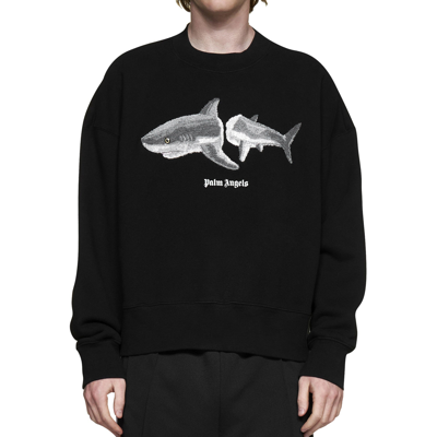 Shop Palm Angels Shark Sweatshirt