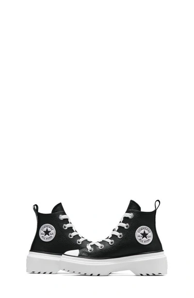 Shop Converse Kids' Chuck Taylor® All Star® Lugged High Top Sneaker In Black/ White/ White