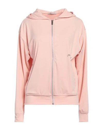 Shop Hinnominate Woman Sweatshirt Blush Size M Cotton, Elastane In Pink