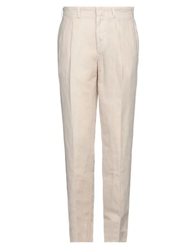Shop The Gigi Man Pants Ivory Size 42 Hemp, Cotton In White