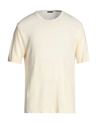 Shop Retois Man Sweater Cream Size Xl Linen, Cotton In White