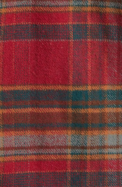 Schott Two-pocket Flannel Long Sleeve Button-up Shirt In Scarlet