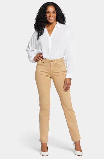 Shop Nydj Marilyn Straight Leg Jeans In Biscuit
