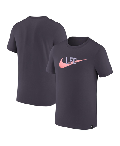 Shop Nike Men's  Purple Liverpool Swoosh T-shirt