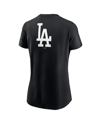 Shop Nike Women's  Black Los Angeles Dodgers Over Shoulder T-shirt