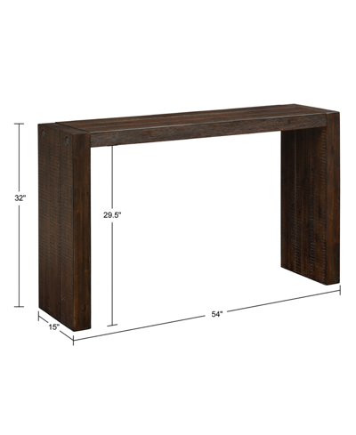 Shop Ink+ivy 54" Monterey Wide Wood Console Table In Brown