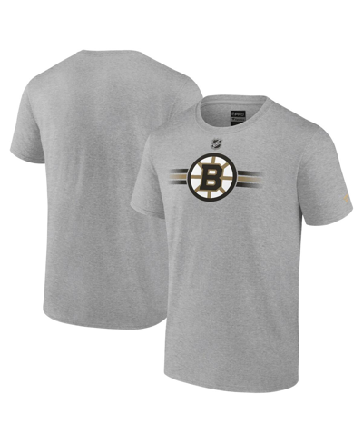 Fanatics Branded  Gray Boston Bruins Authentic Pro Secondary Replen T-shirt In Gray