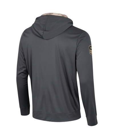 Shop Colosseum Men's  Charcoal Florida State Seminoles Oht Military-inspired Appreciation Long Sleeve Hood