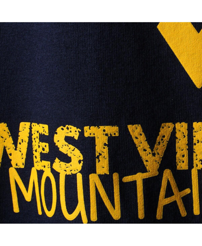 Shop Two Feet Ahead Big Boys Navy West Virginia Mountaineers Crew Neck T-shirt