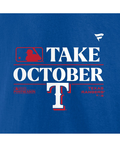 Shop Fanatics Men's  Royal Texas Rangers 2023 Postseason Locker Room T-shirt