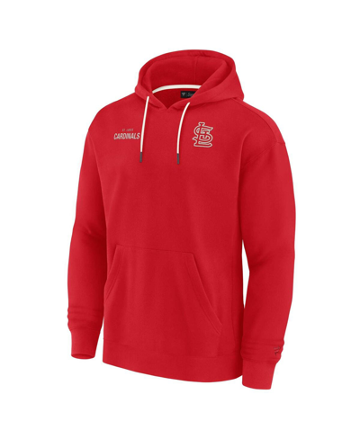 Fanatics Signature Men's And Women's  Red St. Louis Cardinals Super Soft Fleece Pullover Hoodie In Red