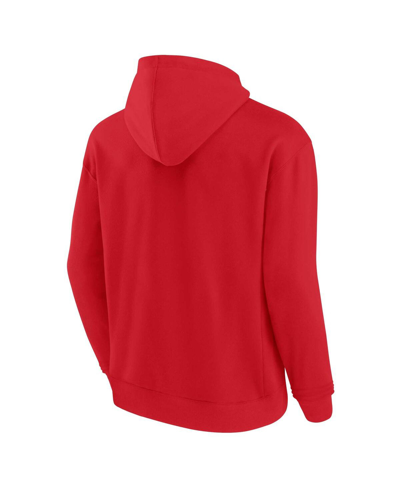 Fanatics Signature Men's And Women's  Red St. Louis Cardinals Super Soft Fleece Pullover Hoodie In Red