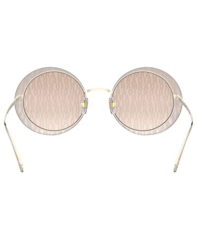 Shop Giorgio Armani Sunglasses, Ar6087 59 In Pale Gold,brown Tamp Ga Silver Gold