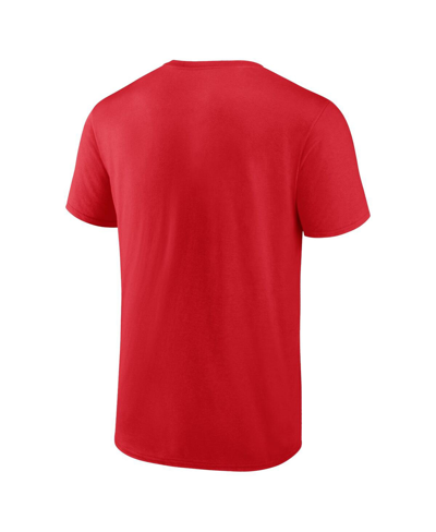 Shop Fanatics Men's  Red Washington Capitals Authentic Pro Secondary Replen T-shirt