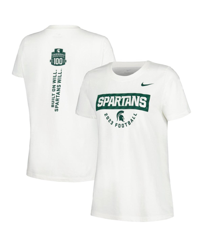 Shop Nike Women's  White Michigan State Spartans 2023 Fan T-shirt