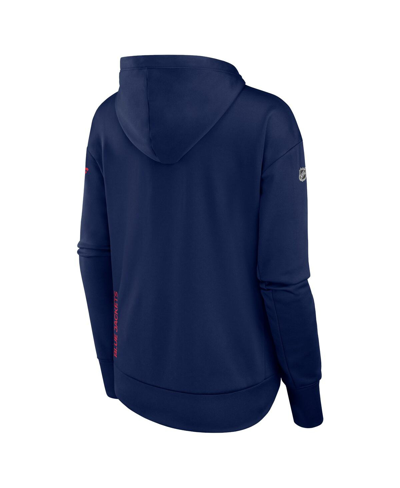 Fanatics Branded  Navy Columbus Blue Jackets Authentic Pro Scuba Full-zip Hoodie In Navy